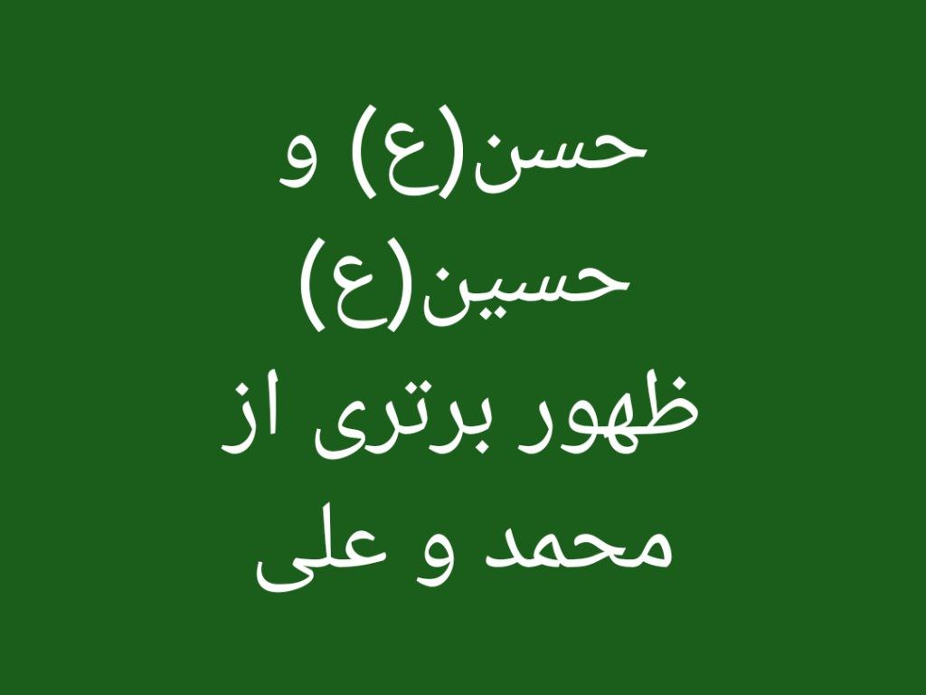 حسن(ع) و حسین(ع)